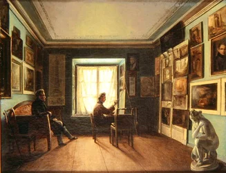 Das Atelier des Malers, ca. 1820